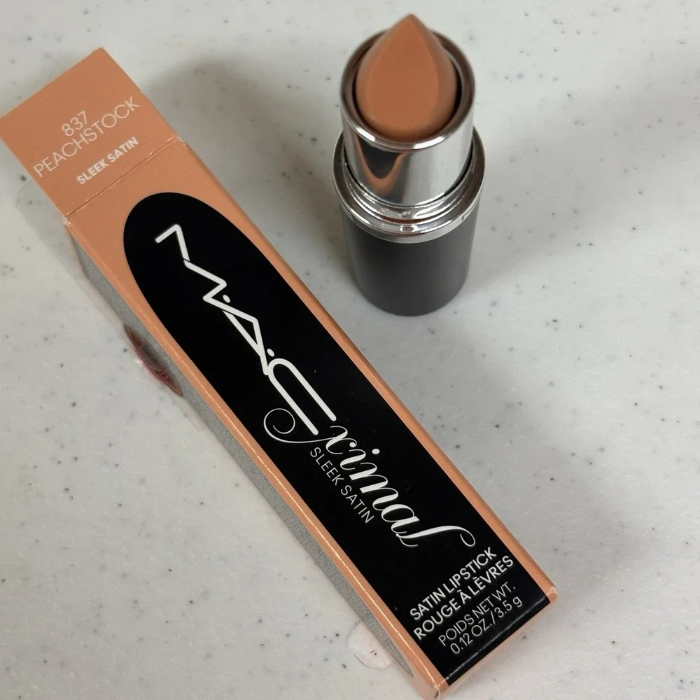 MAC MACximal Sleek Satin Lipstick - PEACHSTOCK 837 -Discontinued-Full Size | NEW
